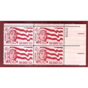  Stamps US Girl Scouts Senior Girl Scout and Flag Sc1199 