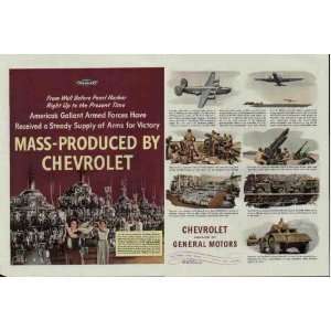   MASS PRODUCED BY CHEVROLET  1945 Chevrolet War Bond Ad, A2556