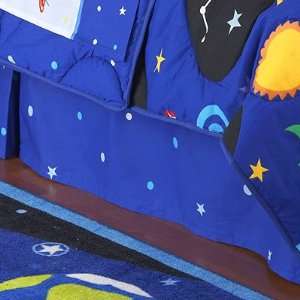  Out Of This World Full Cotton Bed Skirt by Olive Kids 