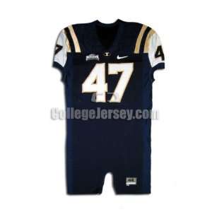  Navy No. 47 Game Used BYU Nike Football Jersey Sports 