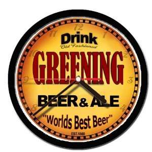  GREENING beer and ale cerveza wall clock 