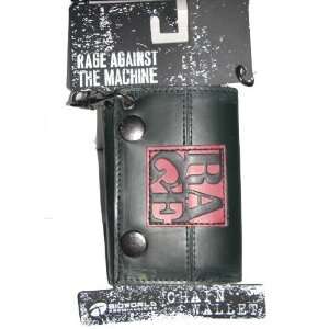 Rage Against the Machine Rock Music Band Leather Wallet   With Chain 