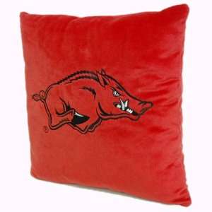  Arkansas Razorbacks UA NCAA 16 Square Throw Pillow 