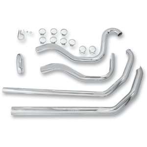   True Dual Header Pipes for 07 08 Harley FLs (mufflers sold separately