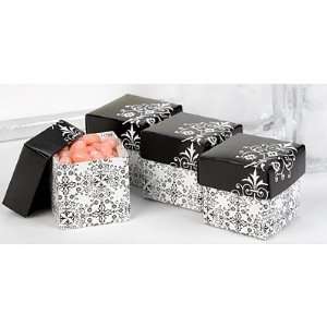   Black and White Favor Boxes   2x2x2   pack of 25 