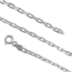  925 Silver Italian 3.5mm Anchor Chain 16 Jewelry
