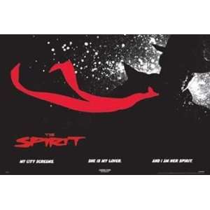  Frank Miller Spirit Red Tie My City Screams Movie Poster 