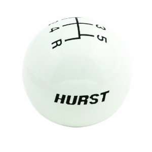  Hurst 1630025 White 5 Speed Replacement Shifter Knob Automotive