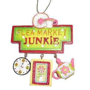  Flea Market Junkie Shopping Christmas Ornament #W9046 