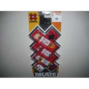  X Games Skate Natural X 3 Pack 96mm Fingerboards 