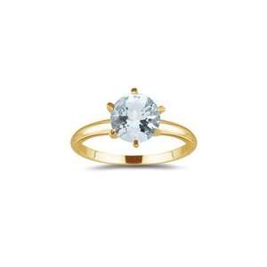  1.42 Cts Sky Blue Topaz Solitaire Ring in 14K Yellow Gold 