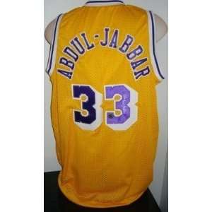  Kareem Abdul Jabbar Autographed Uniform   LA   Autographed 