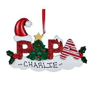  Personalized Papa Letters Christmas Ornament