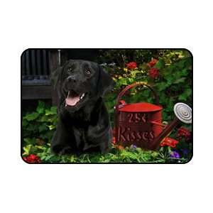  Black Labrador Dog 25 Cent Kisses Mousepad