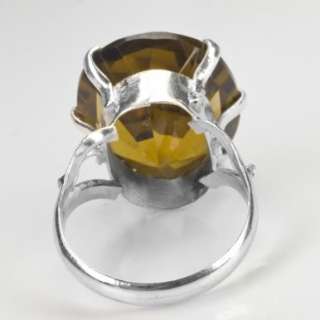 ViPSCOLLECTION SILVER 925MM RING FINE BAHIA CITRINE 8.5  