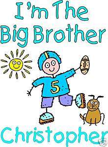 The Big Brother T Shirt Any Size Personalized name  