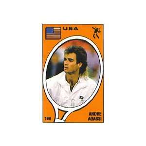  Tennis Express Andre Agassi Panini Sticker Card Sports 