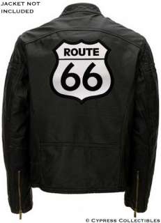 ROUTE 66 PATCH Embroidered HIGHWAY ROAD SIGN LARGE SIZE  