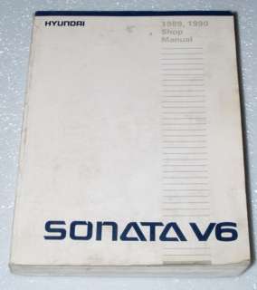 1989 1990 HYUNDAI SONATA Factory Dealer Shop Service Repair Manual GL 