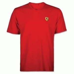  Ferrari Scudetto V Neck T Shirt Red Large Sports 