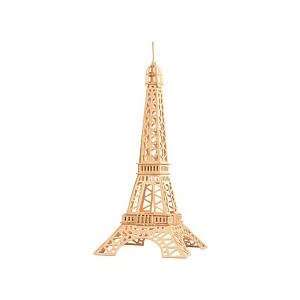  Puzzled, Inc. 3D Natural Wood Puzzle   Eiffel Tower Toys & Games