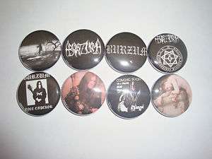 BURZUM buttons pins badges black metal mayhem varg vike  