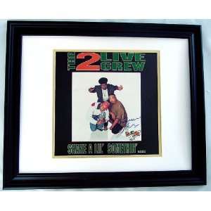    THE 2 LIVE CREW Autographed Framed Signed LP Flat 