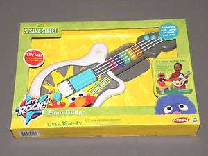   Sesame Street Lets Rock Elmo Band Instrument Interactive Guitar NEW