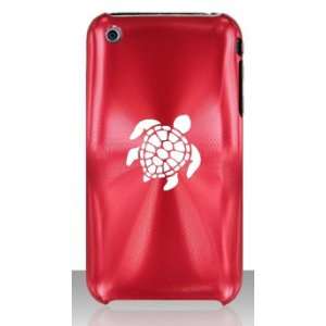  Apple iPhone 3G 3GS Red C104 Aluminum Metal Back Case Sea 