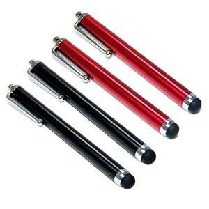 Bluecell 2 Black 2 Red Stylus Universal Touch Screen Pen for Ipad 2 3 