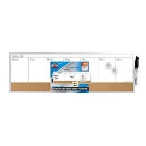 Board Dudes Aluminum Frame Weekly Horizontal Planner with 3M Command 