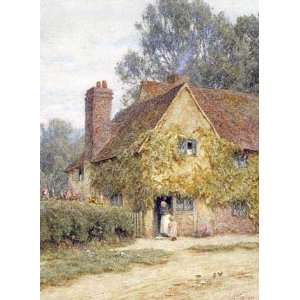  A Cottage at Denham, Buckinghamshire by Helen Allingham 
