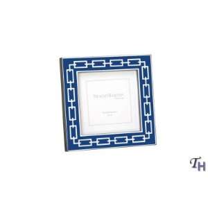  Reed & Barton Navy 3x3 Picture Frame