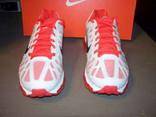 Womens Nike Air Max+ 2011 $160 5.5 White Anthracite Crimson Red 24 7 