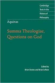 Aquinas Summa Theologiae, Questions on God, (0521528925), Brian 