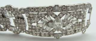 Art Deco ladies PLATINUM 15 Carats Diamond Bracelet  