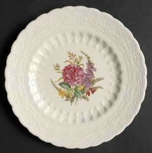Copeland Spodes Jewel Heath & Rose Bread Plates  