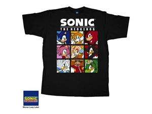    SEGA Sonic the Hedgehog Sonic X Gang Mens Tee Shirt
