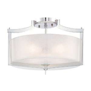 Minka Lavery 4397 77 Clarte 3 Light Semi Flush Mount Lighting in 