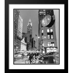  Silberman Framed and Double Matted 25x29 Chrysler Clock 