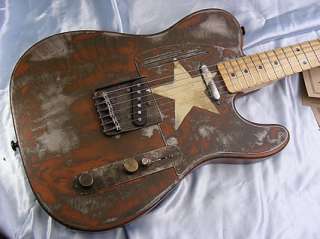James Trussart Steelcaster USA Made Steel Rust o matic White Star 