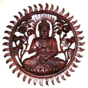  Wood Plaque, Zen Buddha