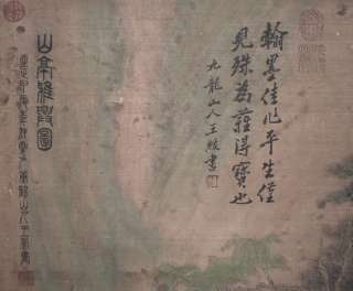 G948Chinese Scroll Painting of Landscape by Wang Meng  