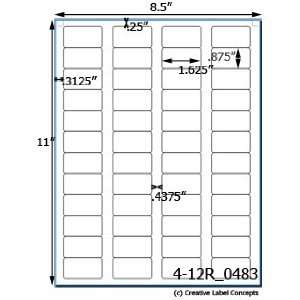   Blue Printed Label Sheet USUALLY SHIPS WITHIN 48 HRS