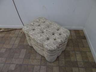 Wesley hall tufted French regency Ottoman foot stool  