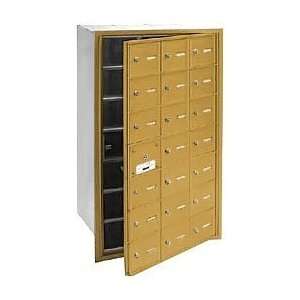 4B+ Horizontal Mailbox   21 A Doors (20 usable)   Gold   Front Loading 