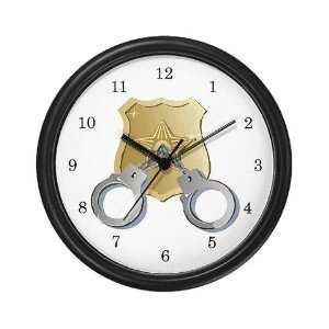  Police Police Wall Clock by  