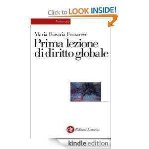 Prima lezione di diritto globale (Universale Laterza) (Italian Edition 