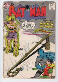 BATMAN # 127 DC Comic HAMMER OF THOR 1959  