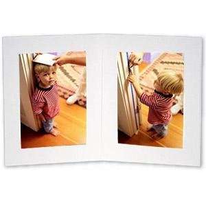   cardboard double photo folder frame w/plain border sold in 25s   4x5